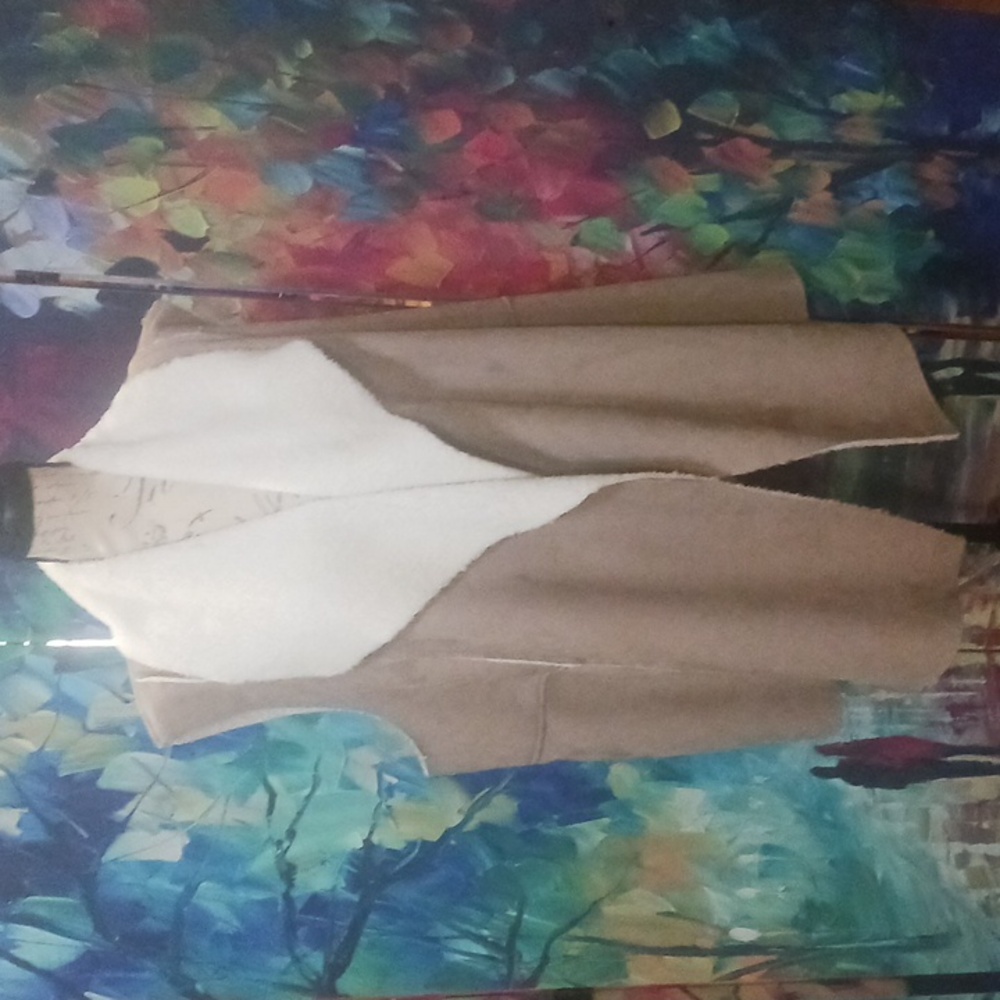 Faux Suede & Shearling Vest